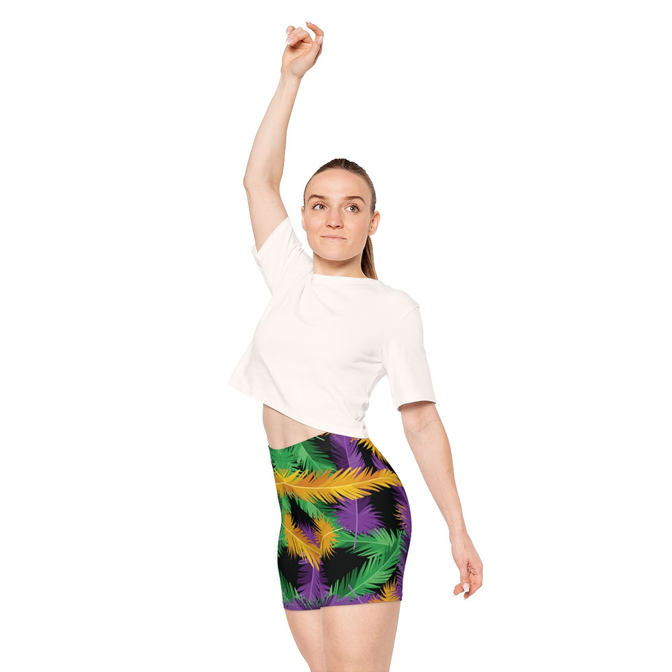 Thumbnail: Black Nola Women's Biker Shorts (AOP)