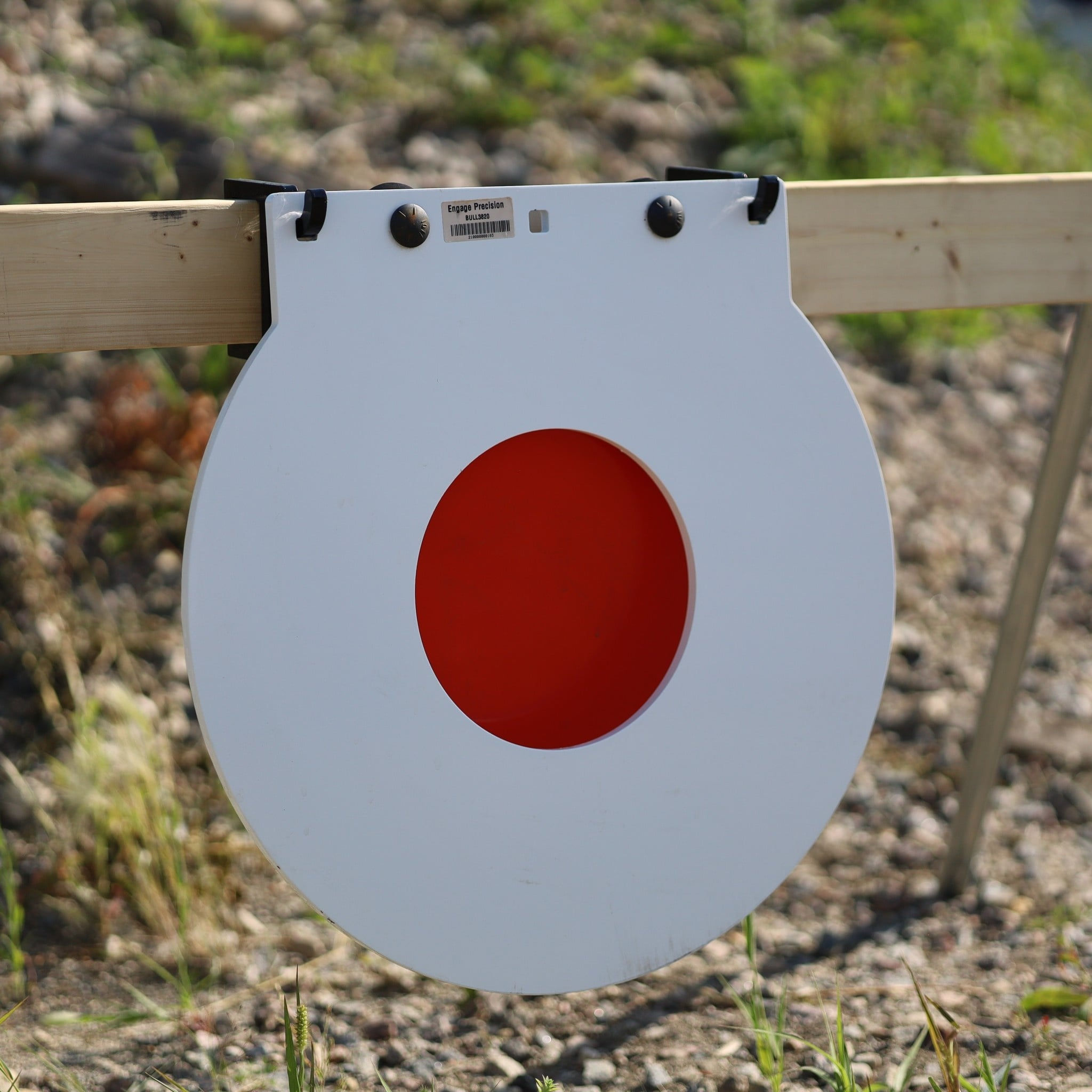 AR500 Steel Bullseye Rifle Target 20" with 8" Bull, 3/8" Thick