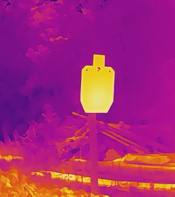 DRX1 heated thermal target on a phone thermal set to red hot
