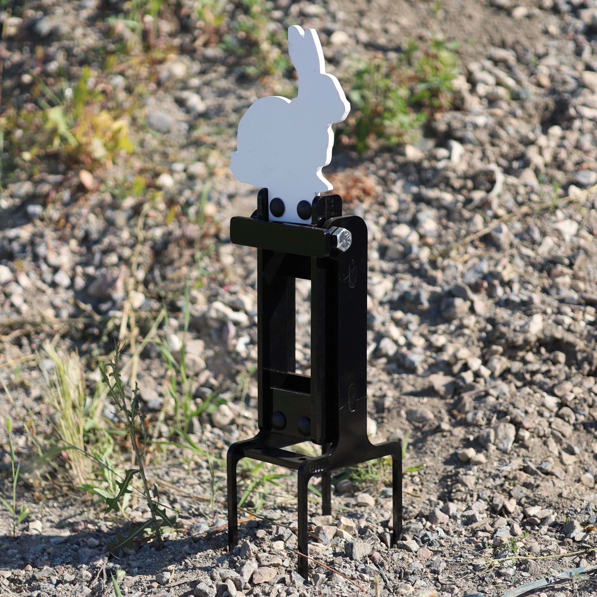 AR500 Steel Rifle Gravity Popper Reactive Target Stand 3/8"