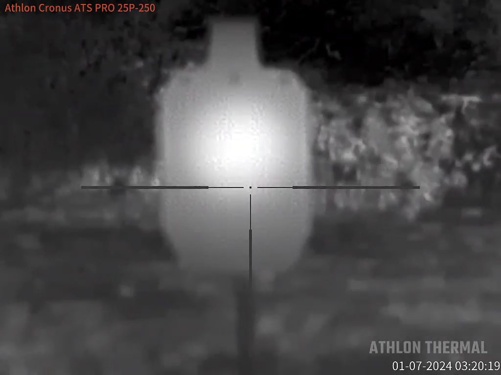 DRX1 heated thermal target through a thermal optic