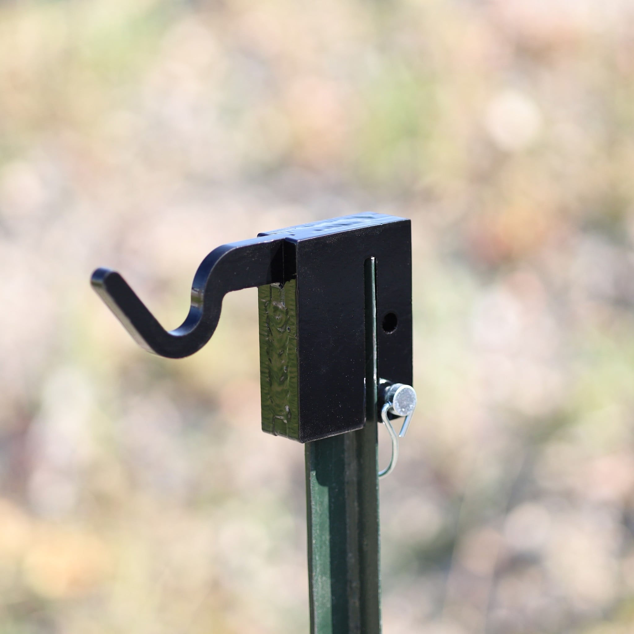AR500 Steel 3/8" T-Post Topper Hook for Range Targets, Black