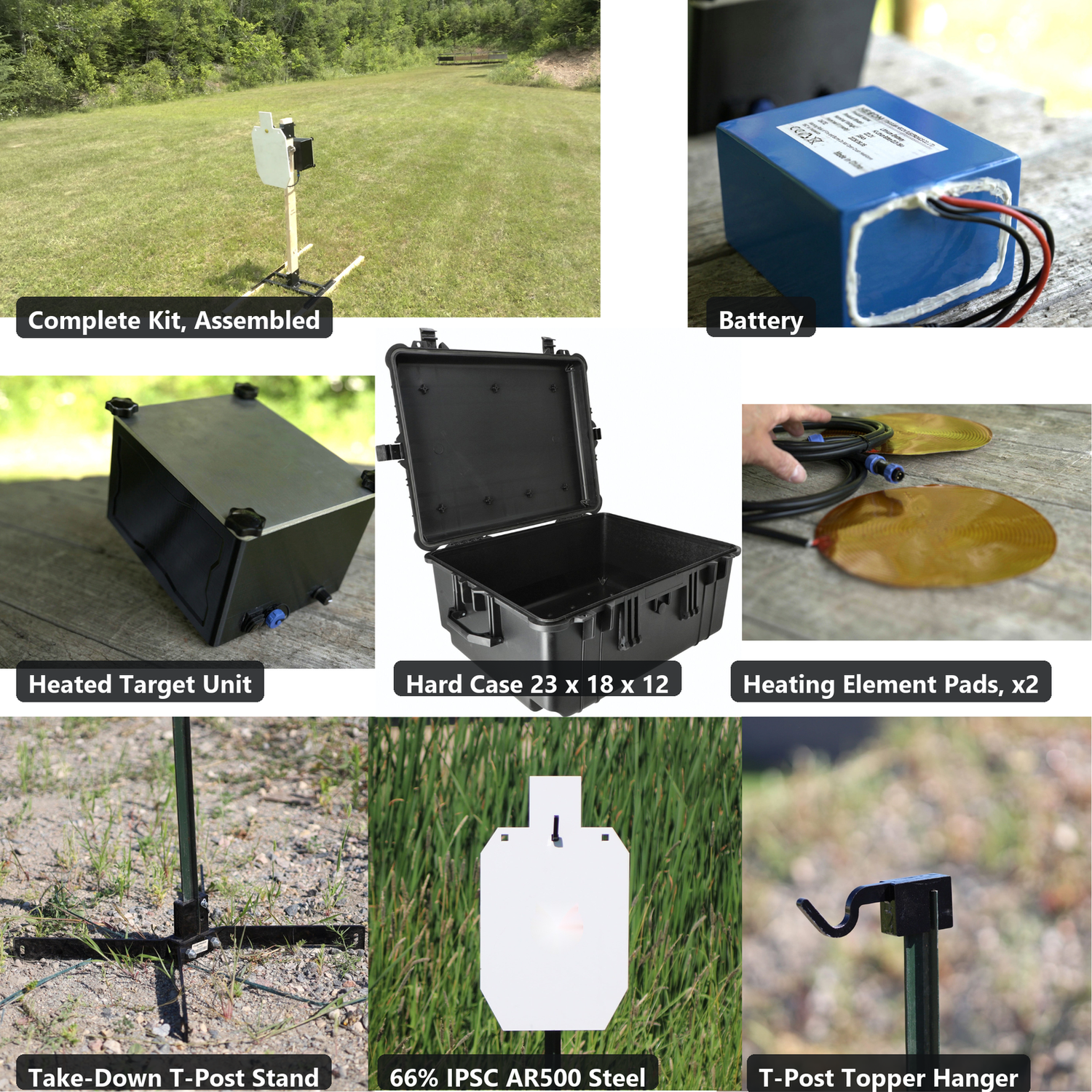 everything in the DRX1 thermal target Complete Kit