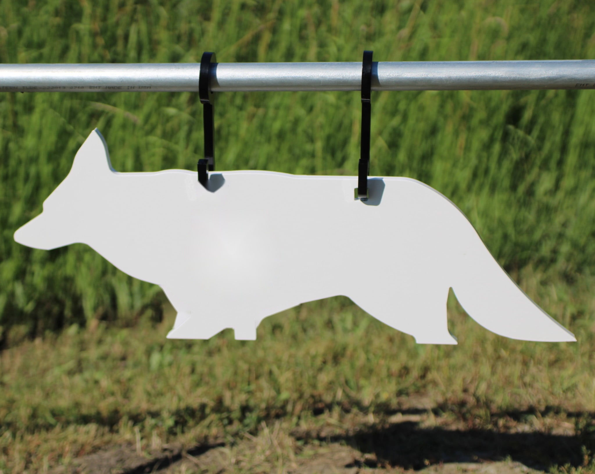 AR500 Steel Rimfire Silhouette Target, 1/4" Half-Size Coyote
