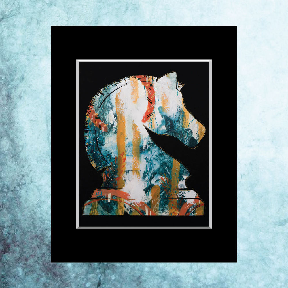 Two Knights (I) -Matted Print