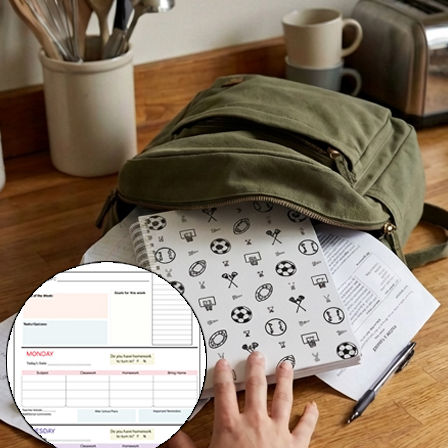 ADHD-Friendly Independent Elementary Weekly Planner