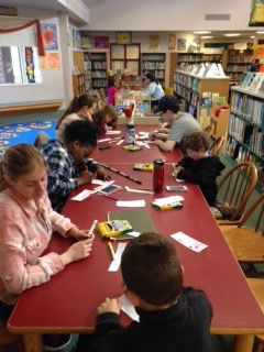 Coloring bookmarks for the donors