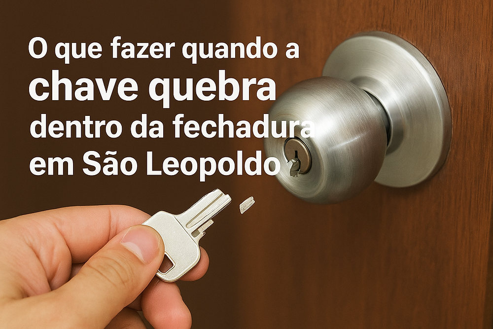 O que fazer quando a chave quebra dentro da fechadura em São Leopoldo