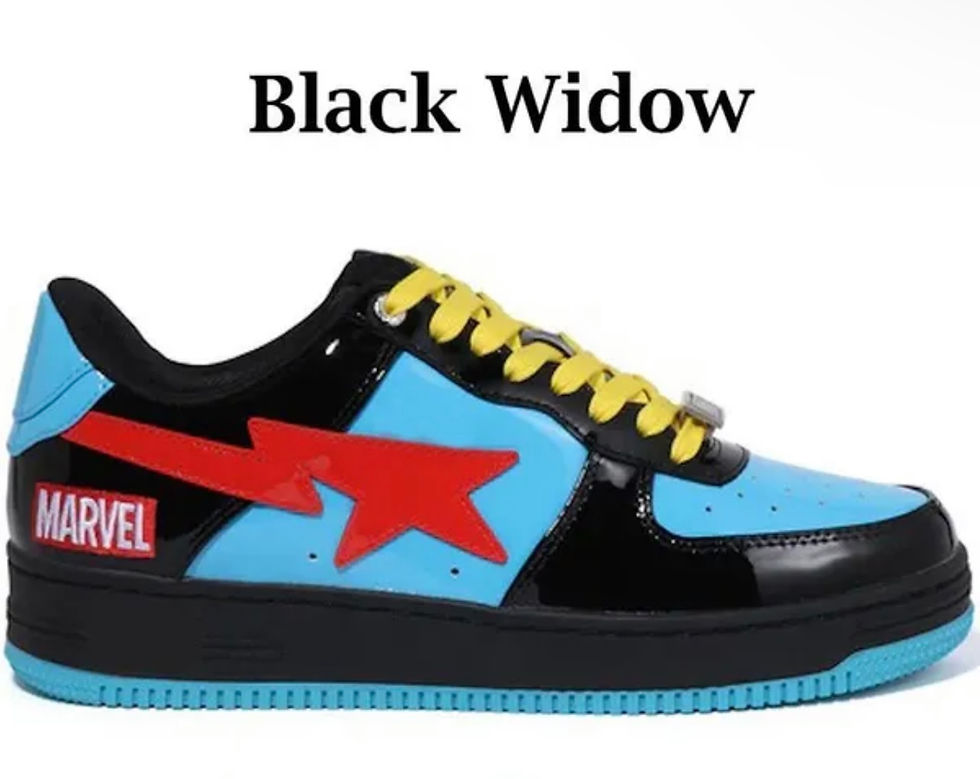 Thumbnail: Deadstock Bapesta Inspired Marvel Shoes