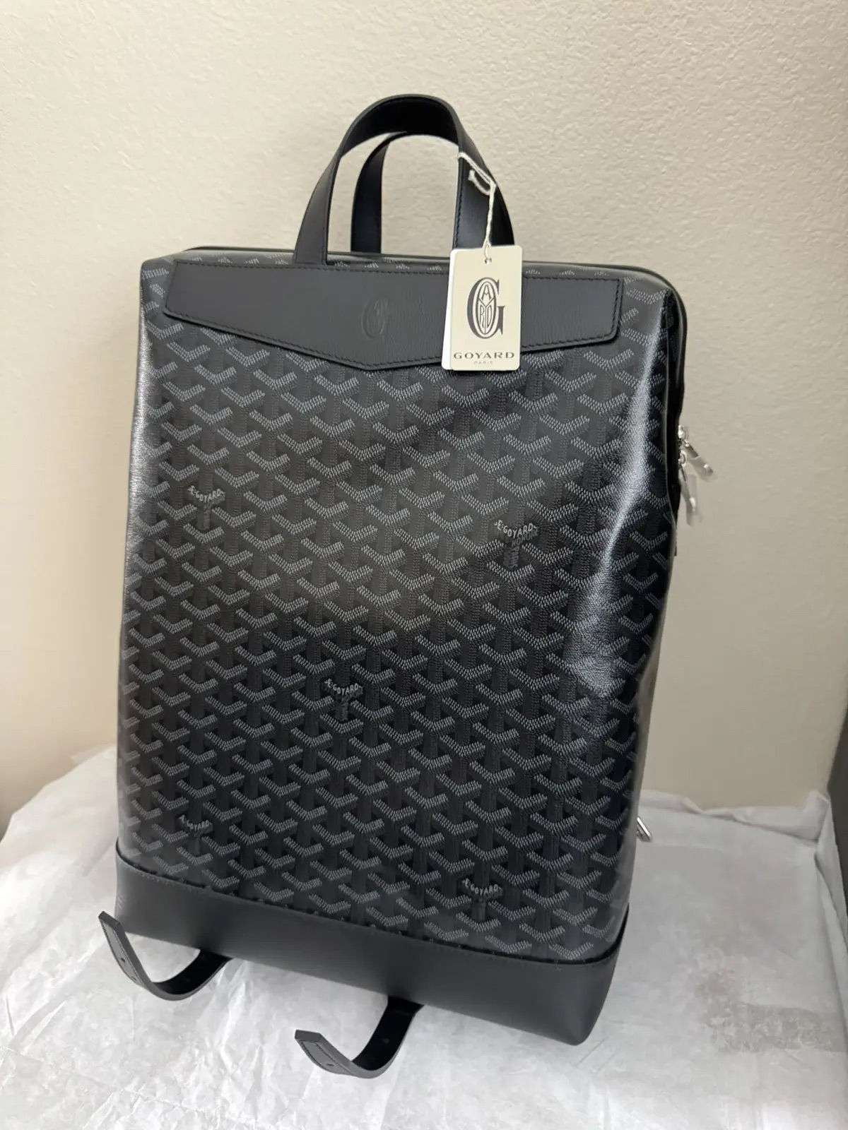 New Goyard CISALPIN 1:1 Backpack Jet Black