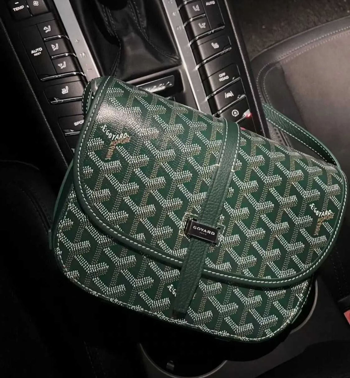 New Goyard Belvedere 1:1 Bag Green