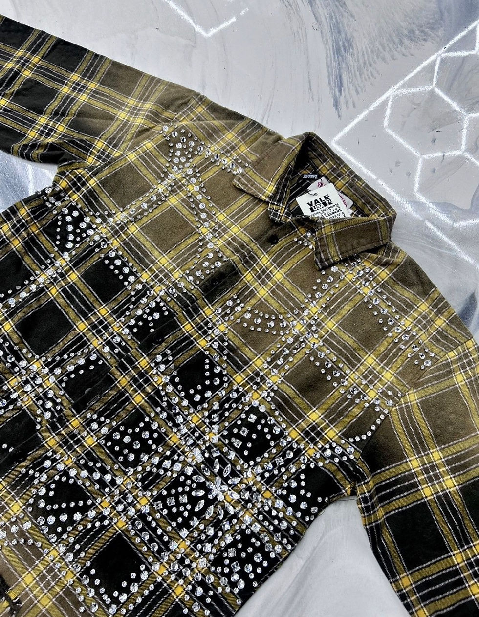 Thumbnail: Vale Forever Valley Dreams Chocolate Lemon Rhinestone Spider Web Flannel