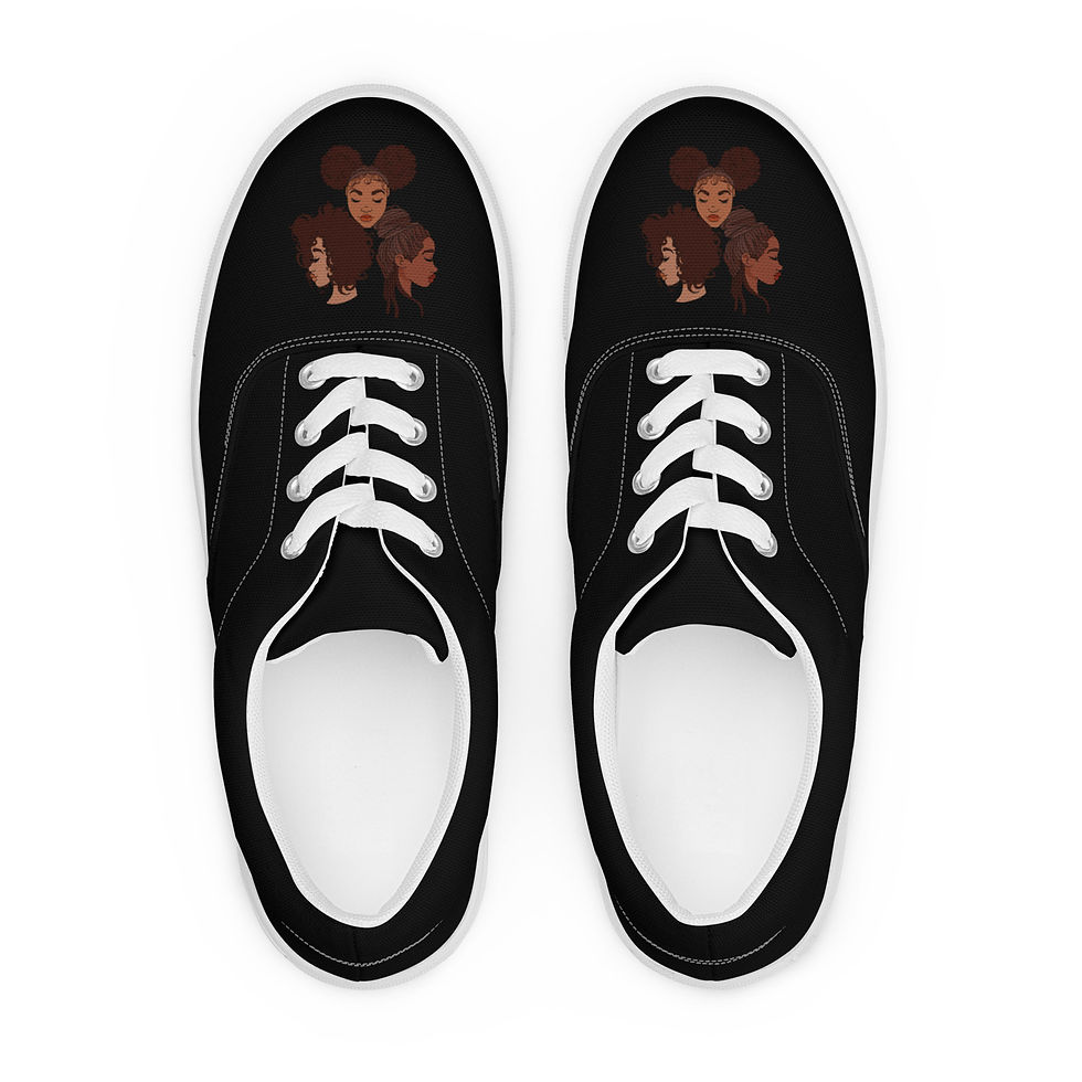 Women’s lace-up canvas shoes