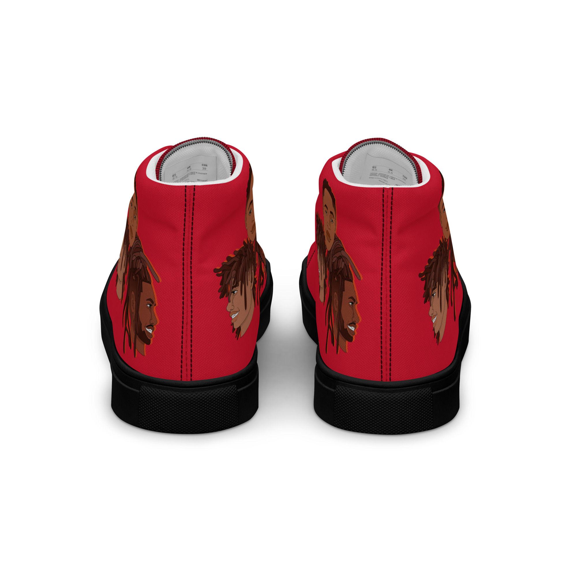 Men’s high top canvas shoes