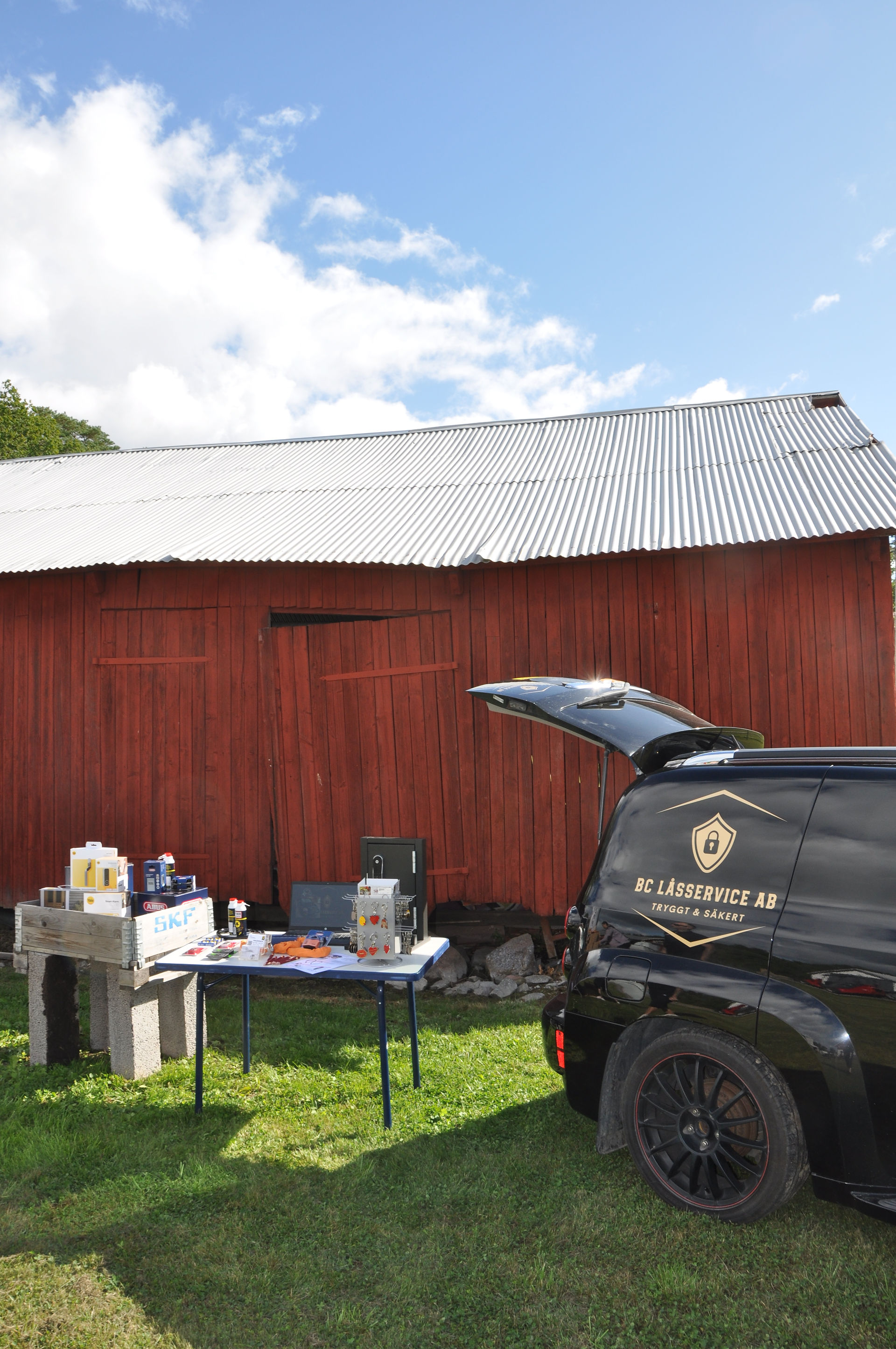 BC Låsservice AB på plats på Prästnibble Gårds motorträff