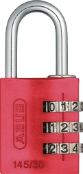ABUS Kombinationshänglås 145/30 Röd