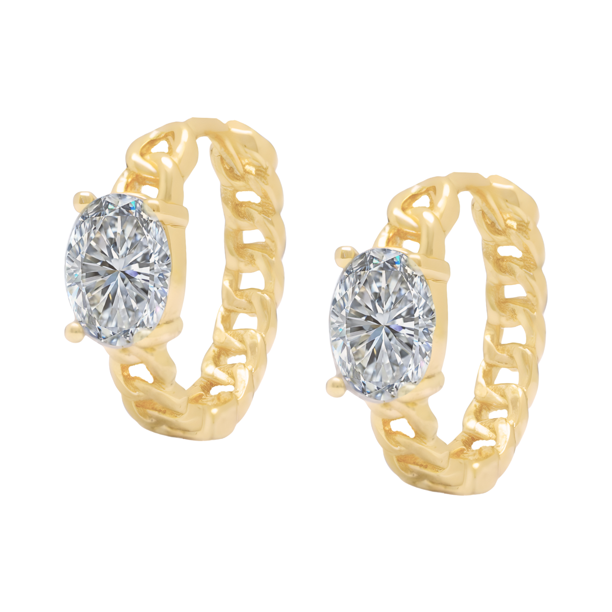 Huggies cubanos | Oro 18K Laminado | HCE06001145