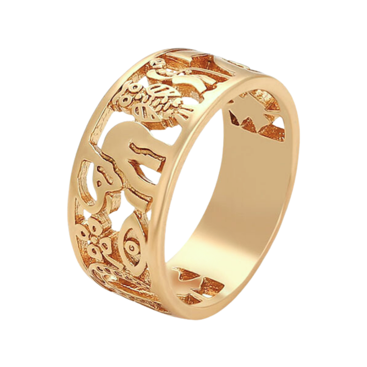 Anillo de la suerte elefante | Oro 18K Laminado | X000701239-7