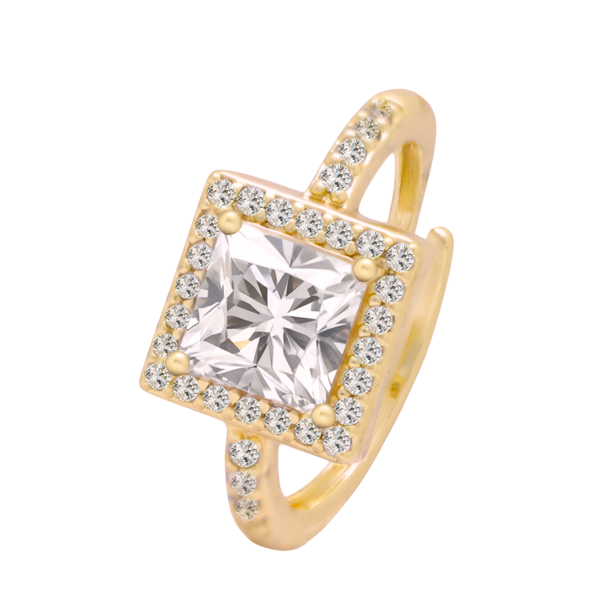 Anillo churumbela zirconia ajustable | Oro 18K Laminado | HZR0850230