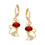 Miniatura: Aretes gato z. roja | Oro 18K Laminado | CL-6690