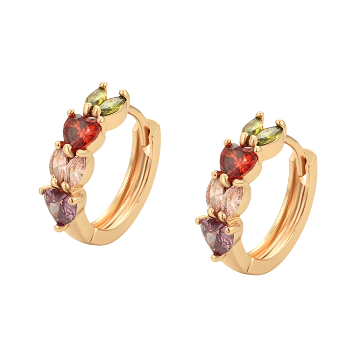 Huggies corazon z. multicolor | Oro 18K Laminado | X001089879