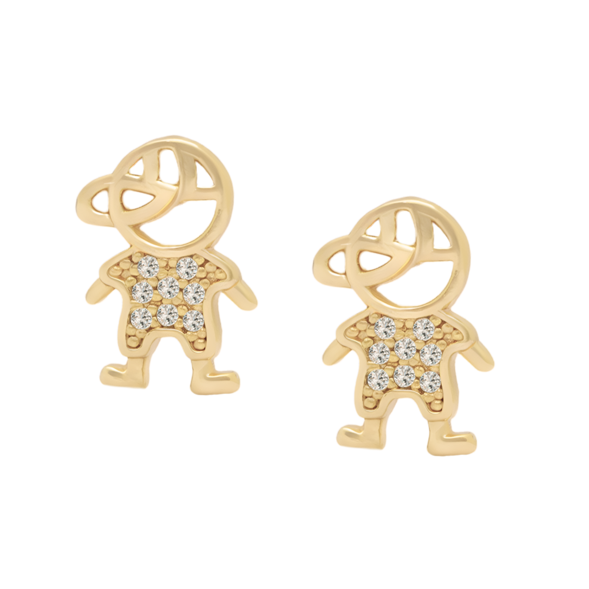 Broqueles niño | Oro 18K Laminado | ME-6108