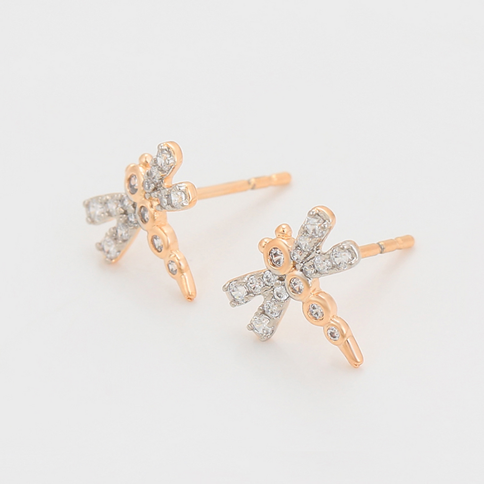 Miniatura: Broqueles libélula | PREMIUM | 2 Oros Laminado | X000449523