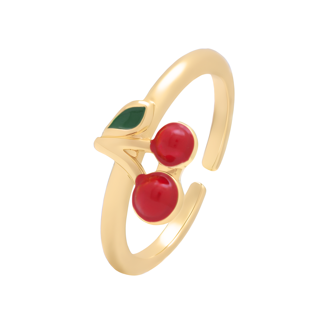 Anillo cerezas ajustable | Oro 18K Laminado | JLR0802054