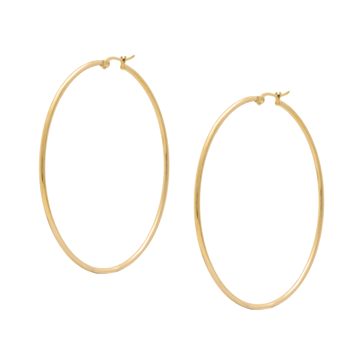 Arracadas básicas | Acero Inoxidable + Oro 18K | YSH5076-G-65