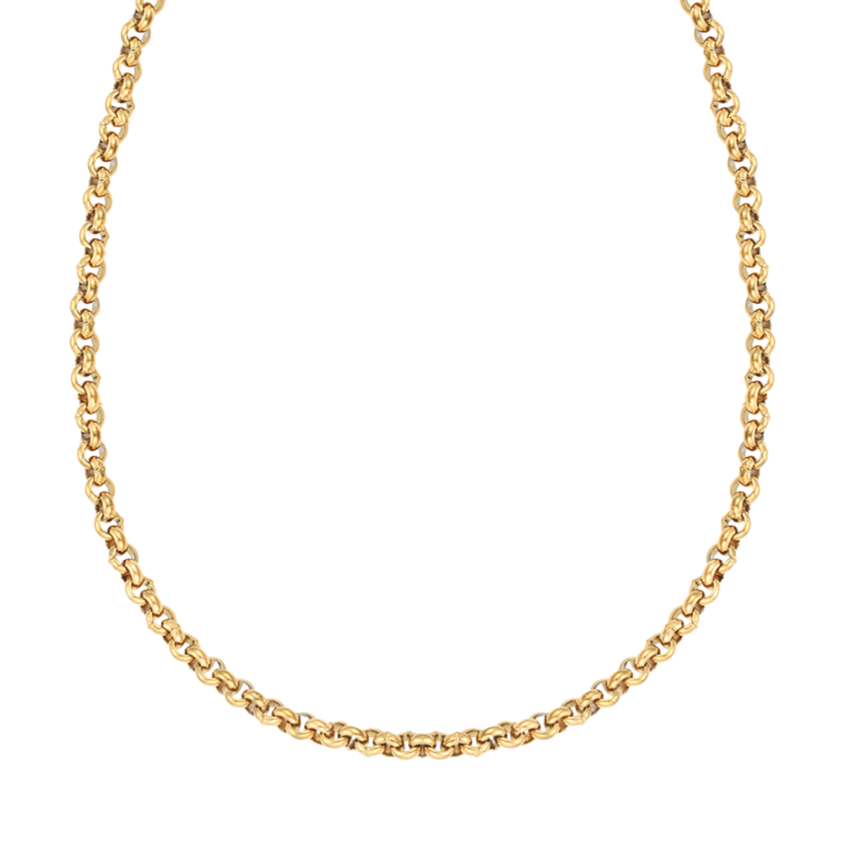 Cadena rolo | Acero Inoxidable + Oro 14K | T000959996-50