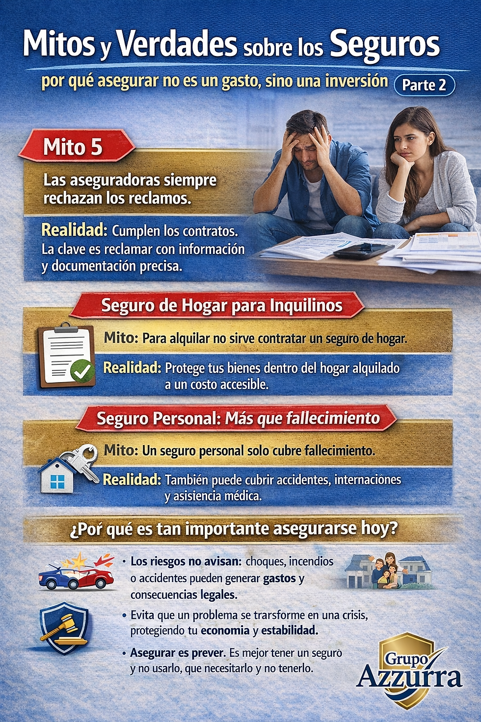 Mito 5: “Las aseguradoras siempre rechazan los reclamos”