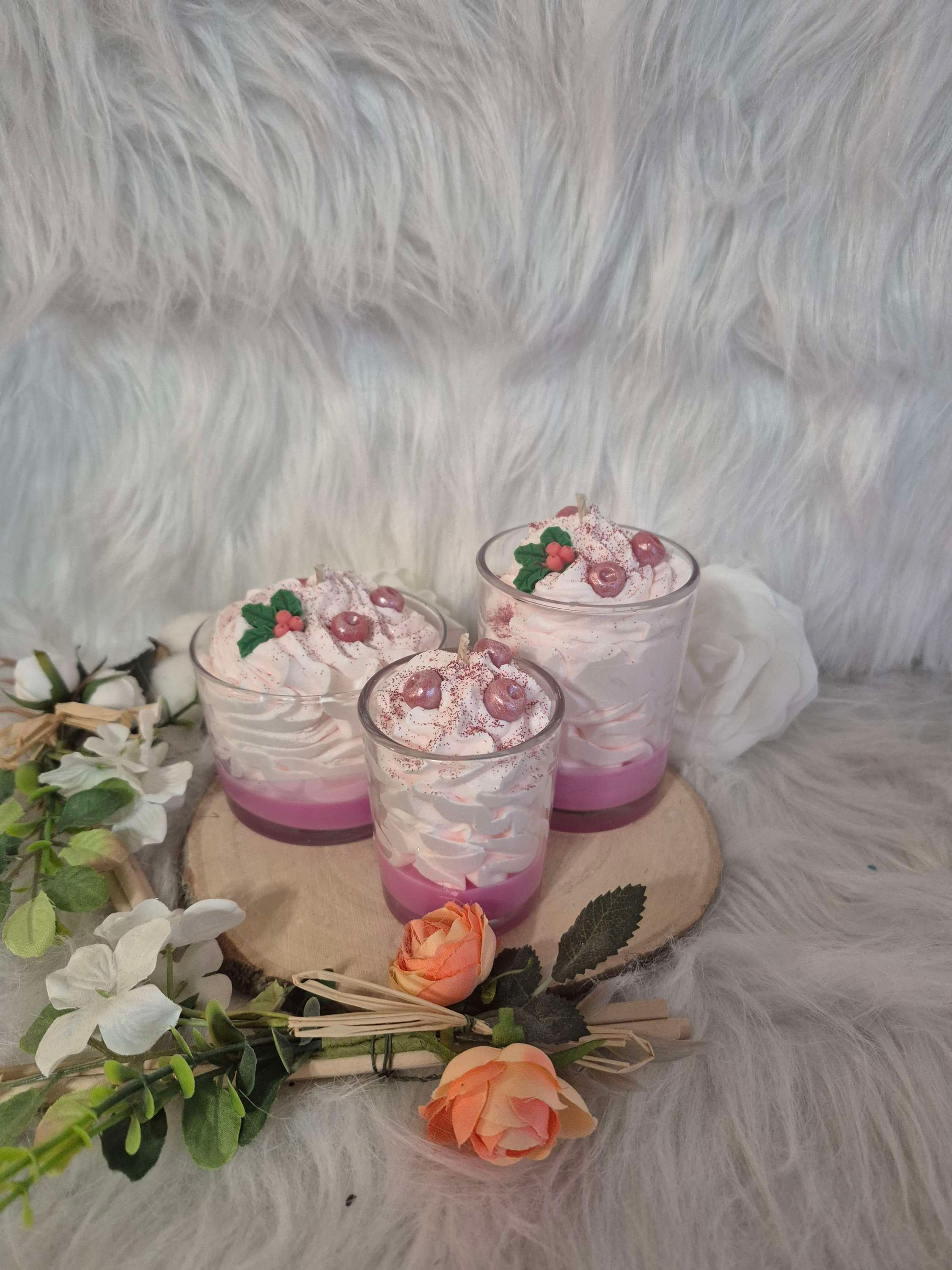 Bougie gourmandes baie givré 