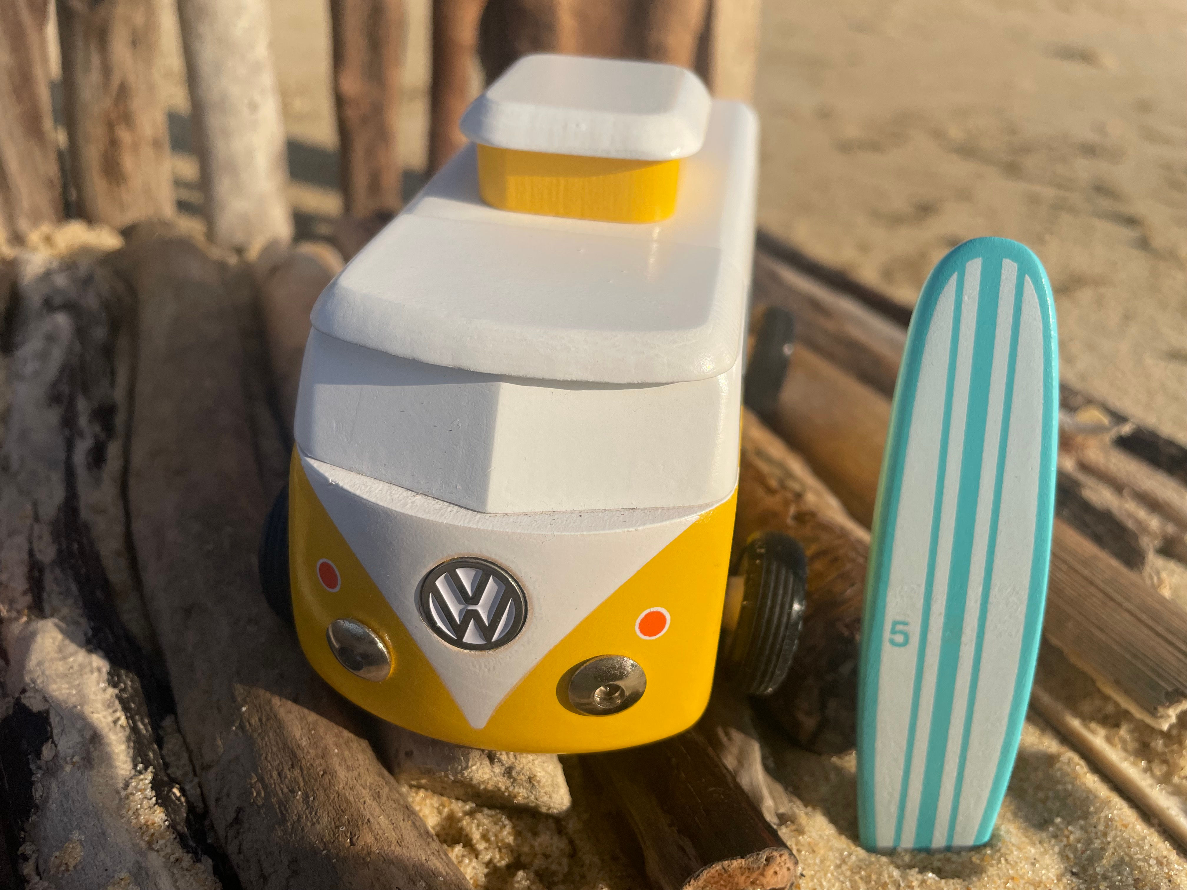 VW Beach Bus Volkswagen (jaune)