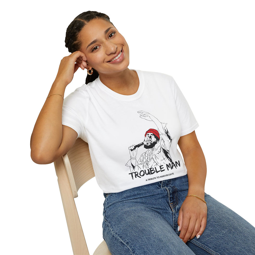 Thumbnail: TROUBLE MAN TEE SIMPLE BLACK