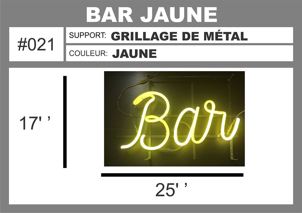 #021 BAR JAUNE
