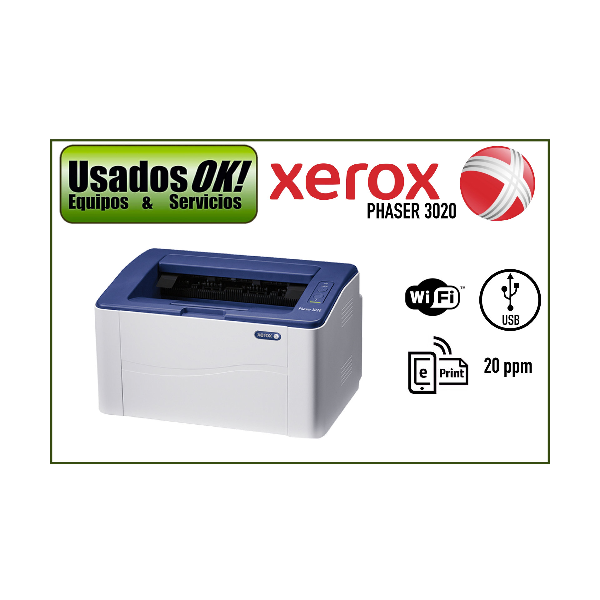 Impresora Xerox 3020 | UsadosOK!