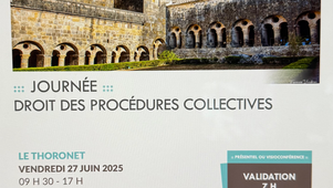 COLLOQUE EN DROIT DES PROCEDURES COLLECTIVES 