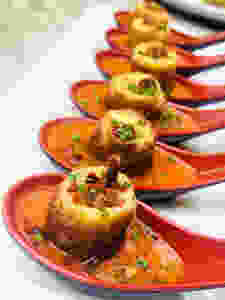 Beauty & Essex Tomato Soup Dumplings