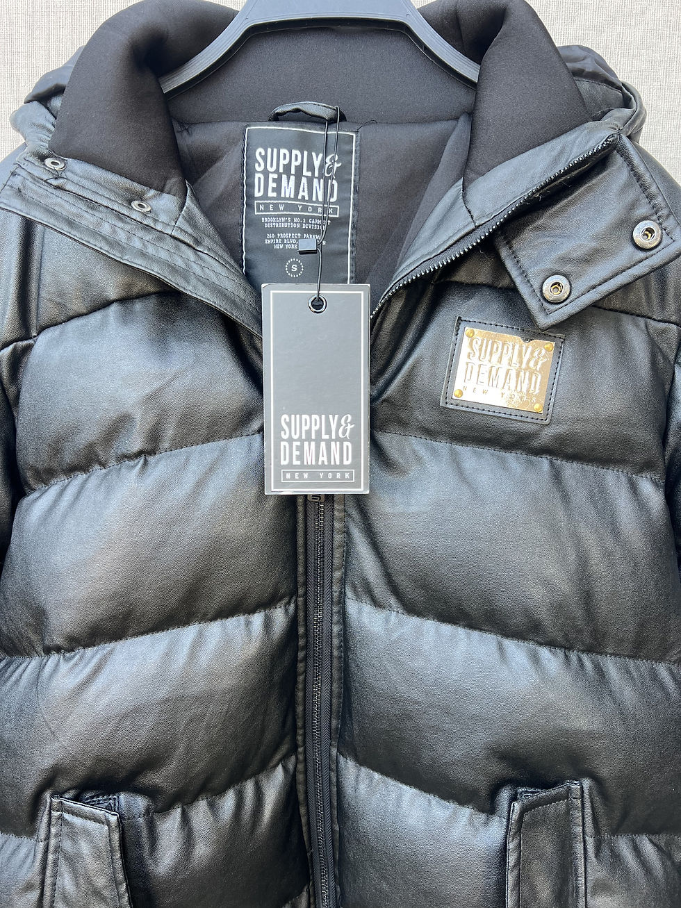 Thumbnail: SUPPLY&DEMAND BLACK PUFFER