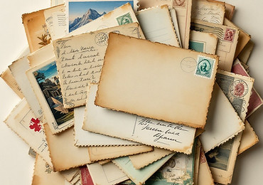 vintage antique postcards and postage