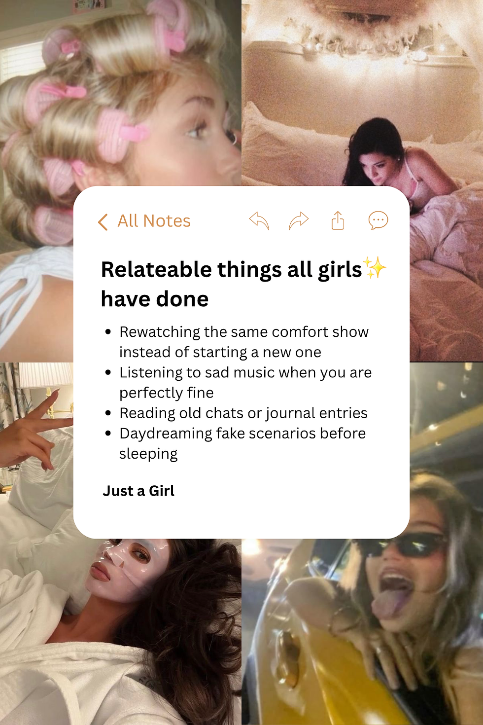 relatable, exposing girls, habits, everybody has done these