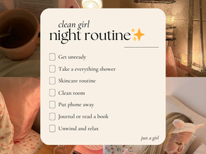 cleangirl, night routine