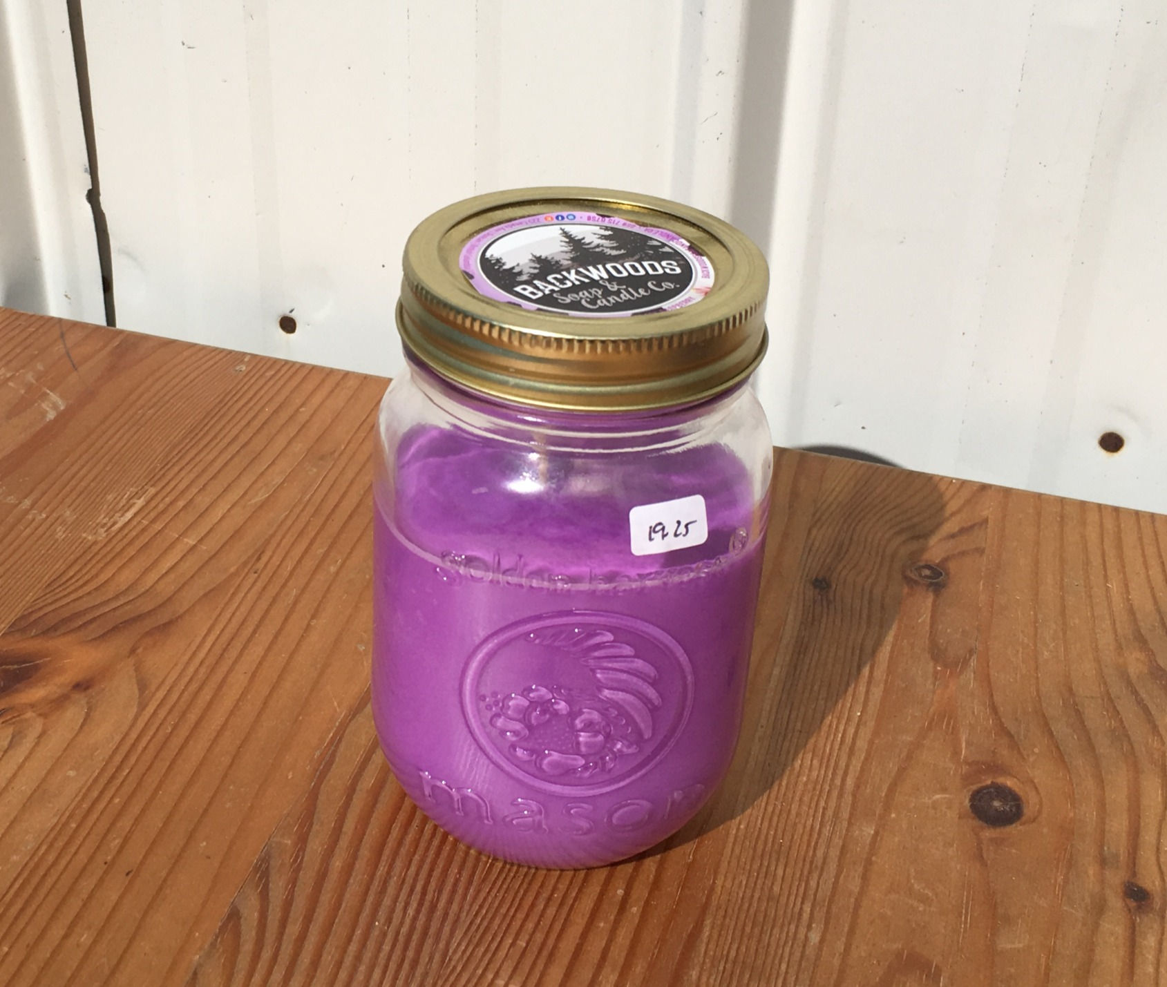 Black Raspberry Vanilla Large Mason Jar Candle
