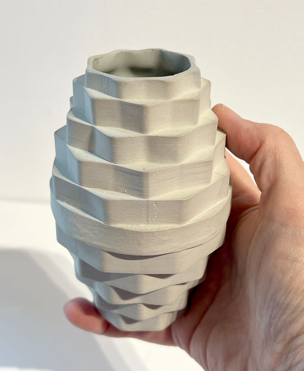 Thumbnail: Short Gray Clay Vessel