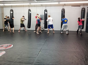 kickboxing bag work