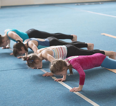 Girls Doing Push-Ups