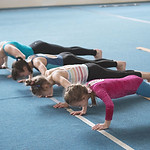 Girls Doing Push-Ups
