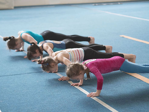 Girls Doing Push-Ups