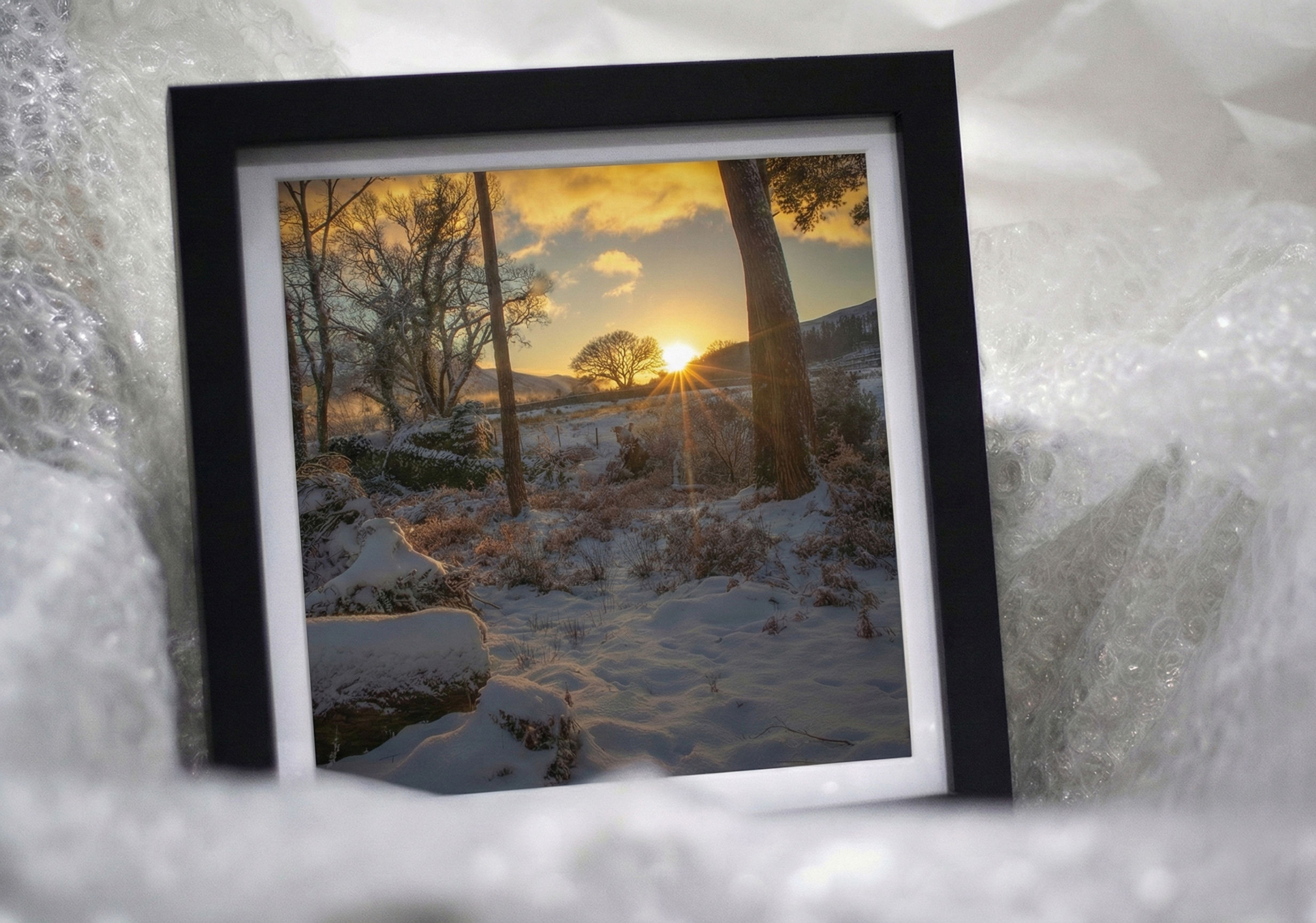 Snowy sunrise in Beddgelert