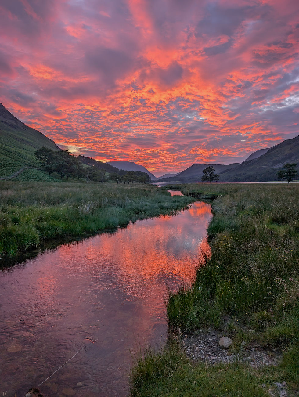 Thumbnail: Fire in the Sky – Sunset at Buttermere